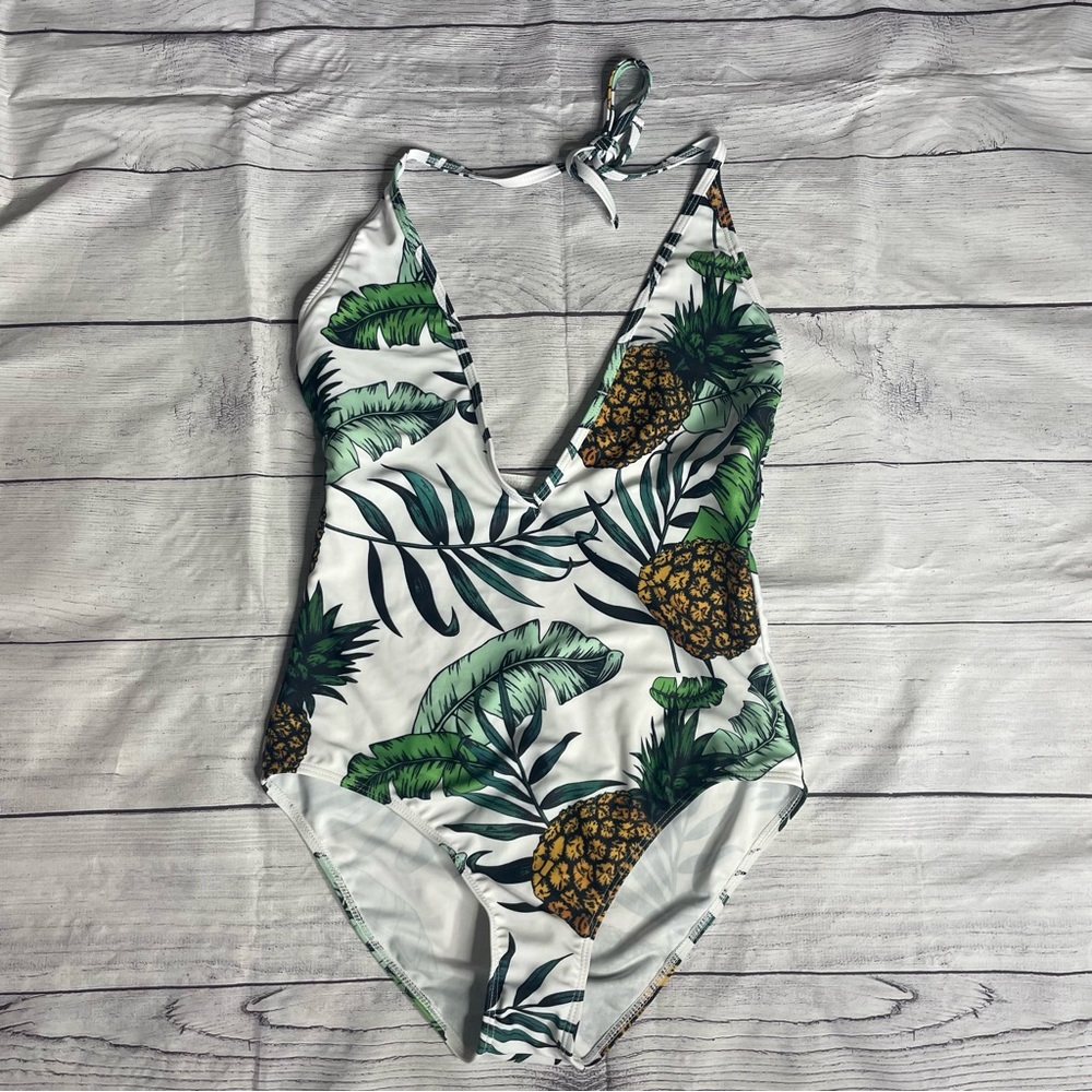 NWOT Tropical One Piece Swimsuit